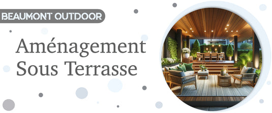 aménagement sous terrasse sur pilotis