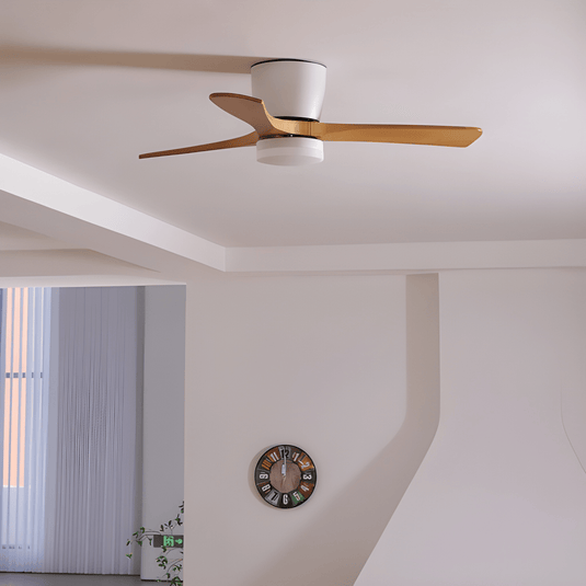 Ventilateur de Plafond en Bois avec LED Intégrée