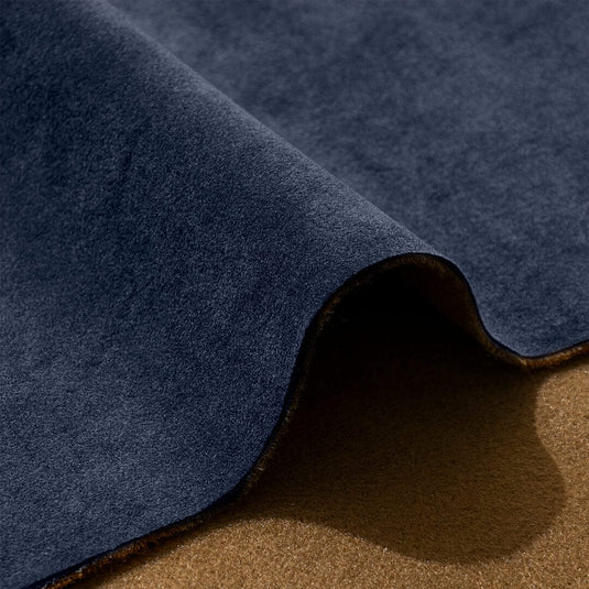 velours bleu marine pouf pouf