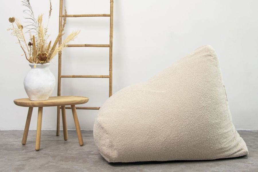 Pouf Design en Velours Cotelé