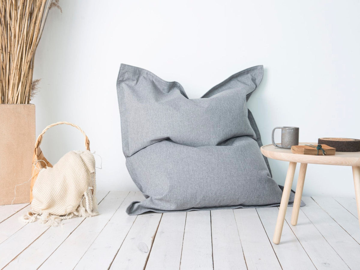 Petit Coussin Pouf Cuir