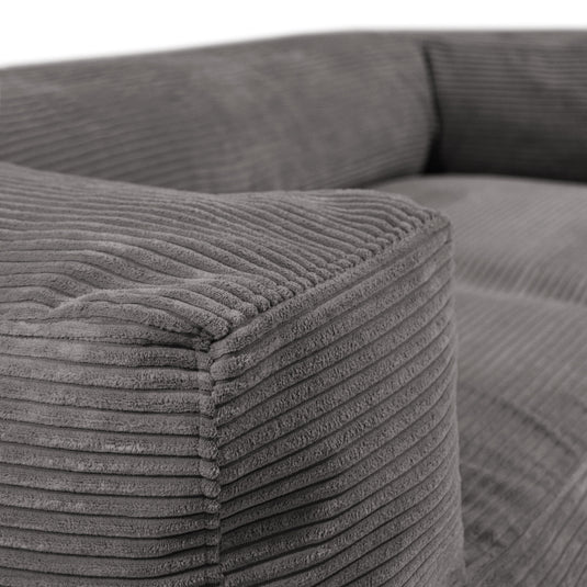Canapé Pouf en Velours Côtelé