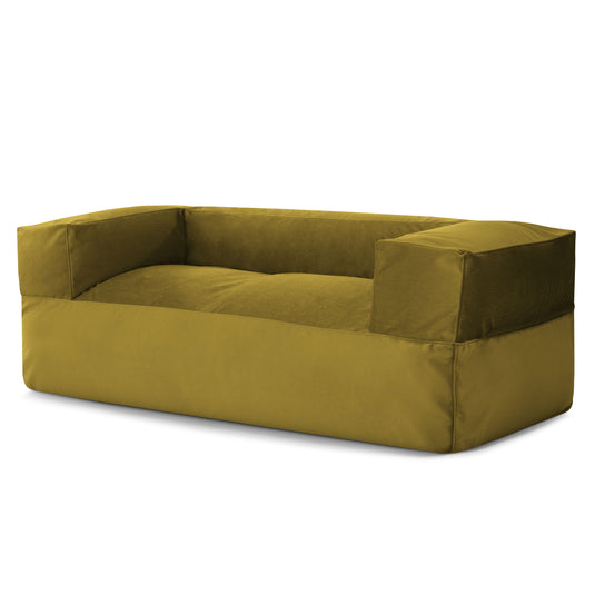 Canapé Pouf en Velours Vert Olive