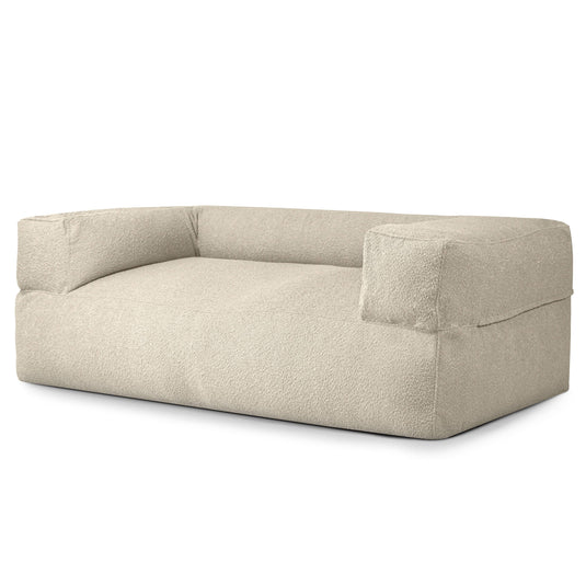Canapé Pouf Mouton Beige Sable