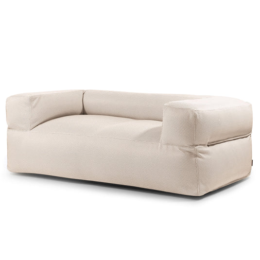 Canapé Pouf pour Piscine Beige Crème