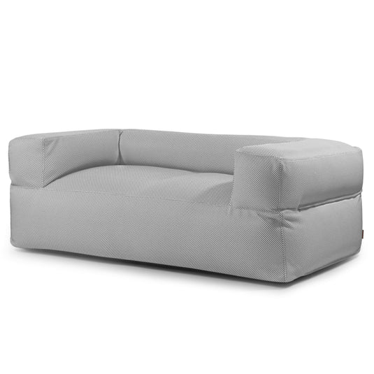 Canapé Pouf pour Piscine Gris Perle