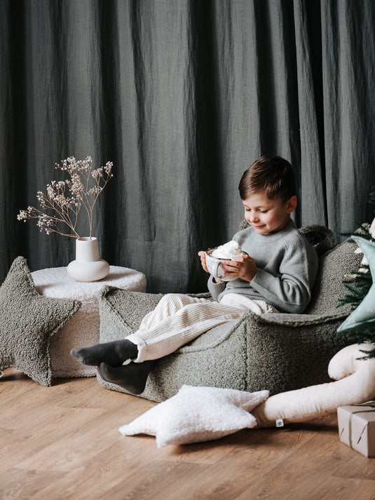 Coussin Étoile Blanc