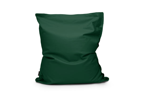 Coussin Pouf Cuir Vert Fôret