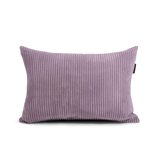 Coussin Pouf en Velours Cotelé Violet Lavande Beaumont Concept