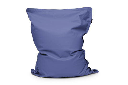 Coussin Pouf Géant Cuir Bleu de France