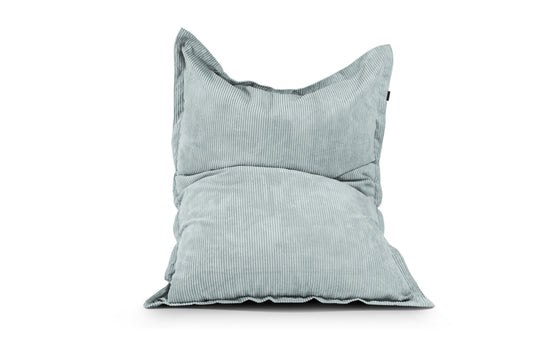 Coussin Pouf Géant Velours Côtelé Vert d'eau