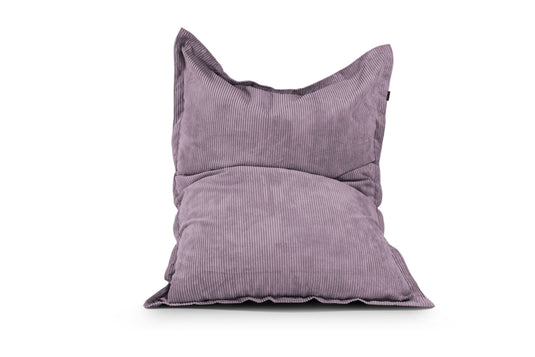 Coussin Pouf Géant Velours Côtelé Violet Lavande