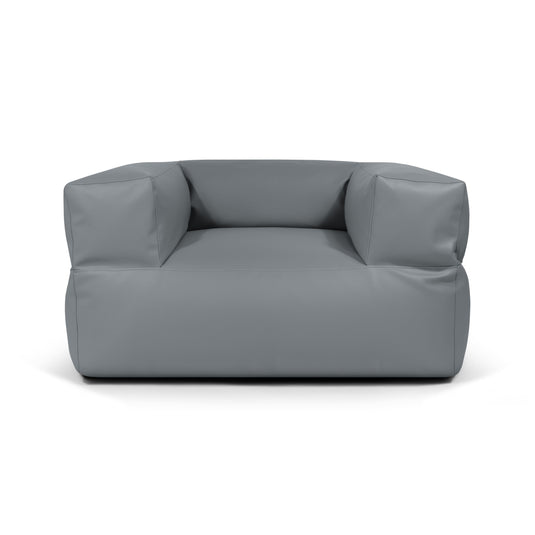 Fauteuil Pouf en Cuir