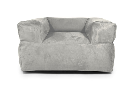 Fauteuil Pouf en Suede