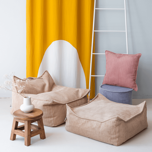 Fauteuil Pouf Enfant - Beige