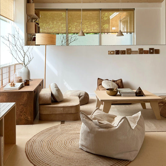 Fauteuil Pouf Enfant - Beige