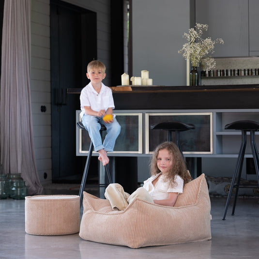 Fauteuil Pouf Enfant - Beige