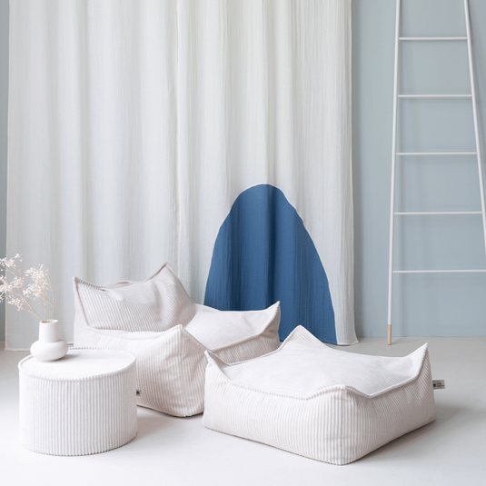 Fauteuil Pouf Enfant - Crème