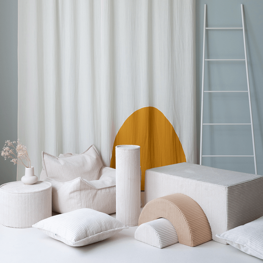 Fauteuil Pouf Enfant - Crème