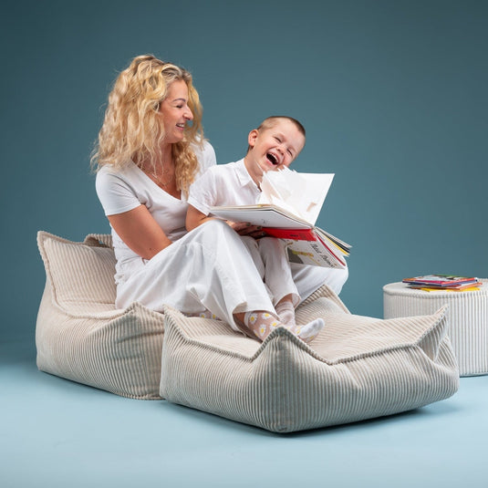 Fauteuil Pouf Enfant - Crème