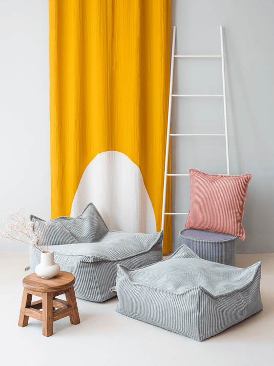 Fauteuil Pouf Enfant - Vert d'Eau