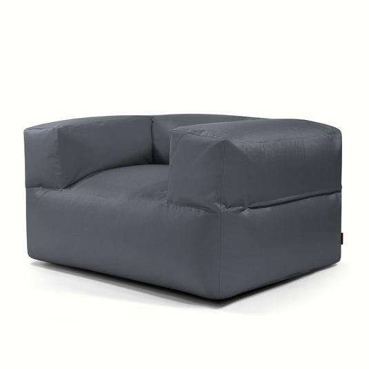 Fauteuil Pouf pour Chambre Gris Anthracite