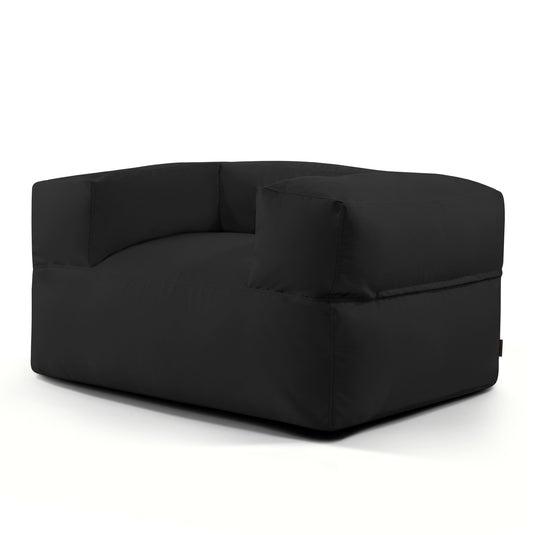 Fauteuil Pouf pour Éxterieur Noir Profond