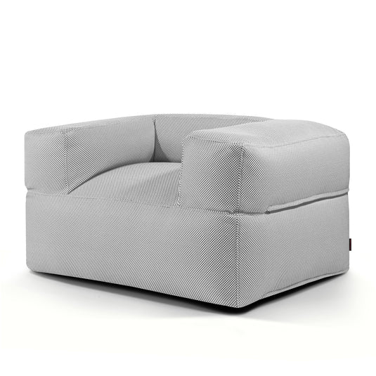 Fauteuil Pouf pour Piscine Gris Perle