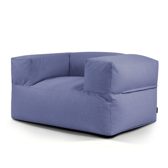 Fauteuil Pouf pour Salon Bleu Marine