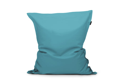 Gros Coussin Pouf Bleu Canard