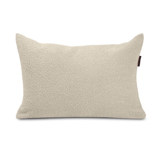 Gros Coussin Pouf en Mouton Beige Sable Beaumont Concept