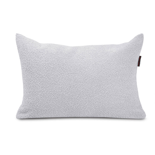 Gros Coussin Pouf en Mouton Gris Perle Beaumont Concept