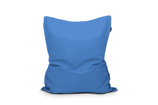 Gros Coussin Pouf Extérieur Bleu de France