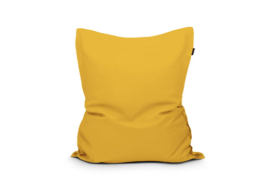 Gros Coussin Pouf Extérieur Jaune Ocre