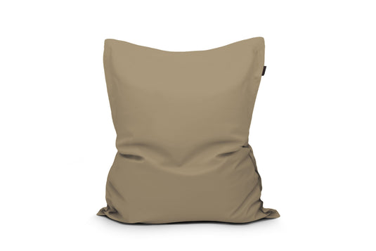 Gros Coussin Pouf Extérieur Marron Beige