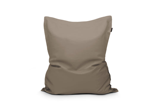 Gros Coussin Pouf Extérieur Marron Taupe