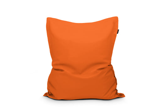 Gros Coussin Pouf Extérieur Orange Mandarine