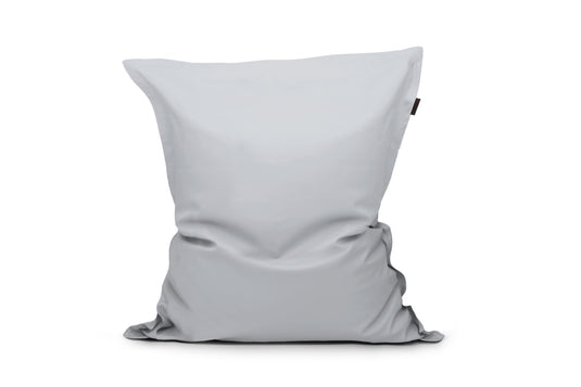 Gros Coussin Pouf Gris Perle