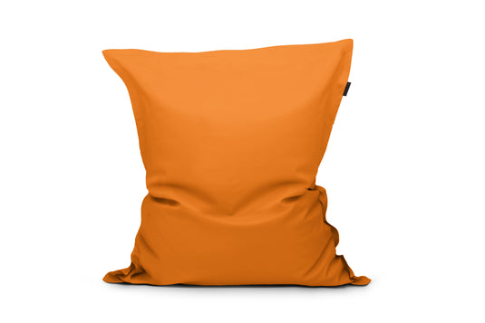 Gros Coussin Pouf Orange Abricot