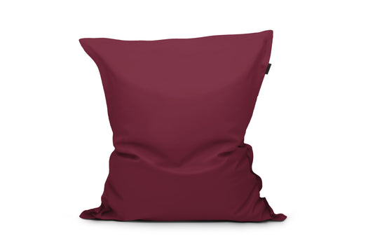 Gros Coussin Pouf Rouge Bordeaux