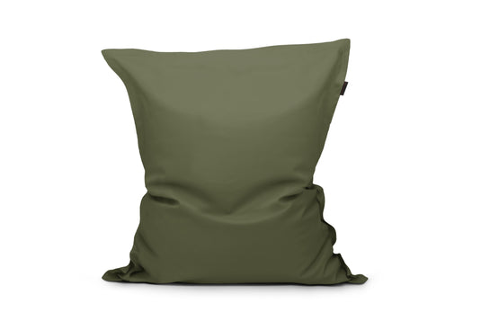 Gros Coussin Pouf Vert Kaki