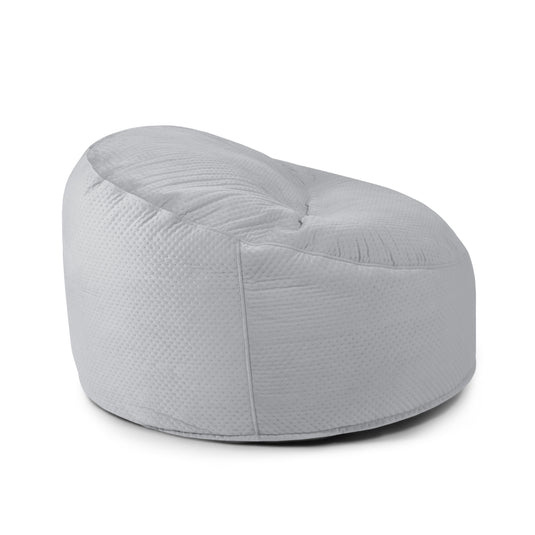 Gros Pouf en Velours Capitonné Beaumont Concept