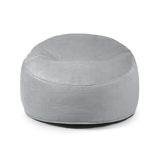 Gros Pouf en Velours Capitonné Beaumont Concept