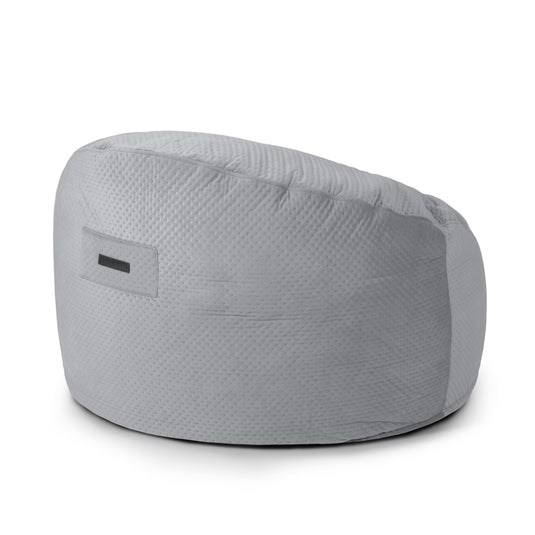 Gros Pouf en Velours Capitonné Beaumont Concept