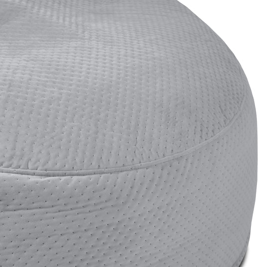 Gros Pouf en Velours Capitonné Beaumont Concept