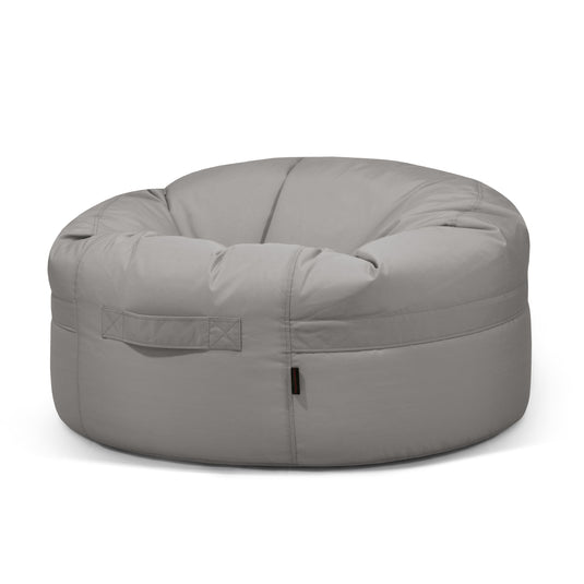 Gros Pouf Rond Exterieur Gris Perle