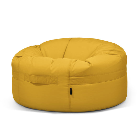Gros Pouf Rond Exterieur Jaune Ocre