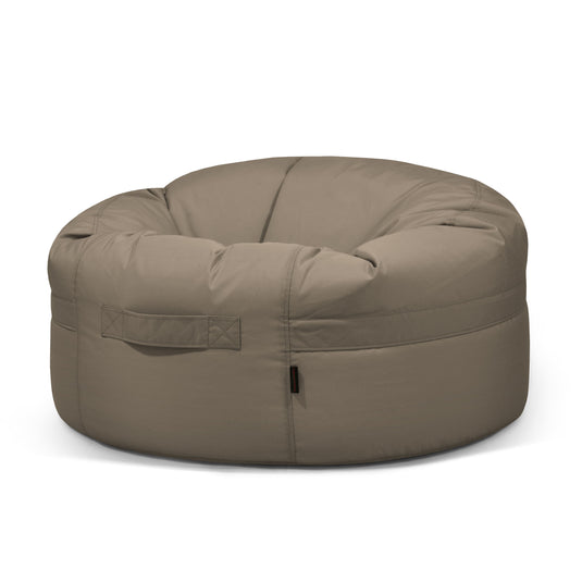 Gros Pouf Rond Exterieur Marron Taupe