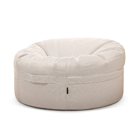 Gros Pouf Rond Piscine Beige Crème