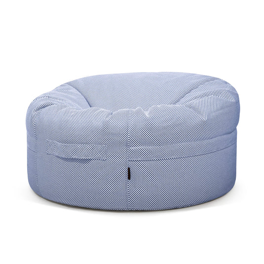Gros Pouf Rond Piscine Bleu de France